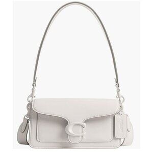 COACH Monochrome Glovetanned White Tabby 20 Shoulder Bag / Crossbody